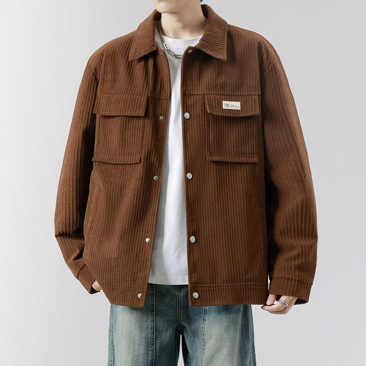 Herren Weiche Cordjacke mit Fleece-Futter Drune