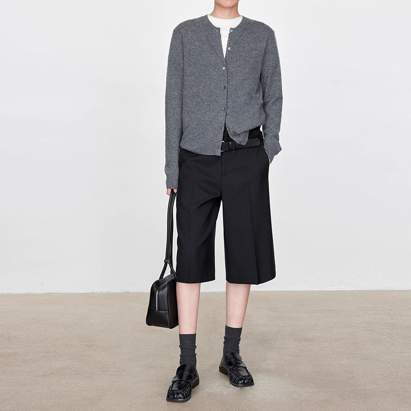 Damen Modische und lässige Kurzjacke mit weitem Schnitt Drune
