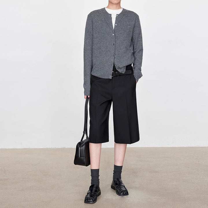 Damen Modische und lässige Kurzjacke mit weitem Schnitt Drune