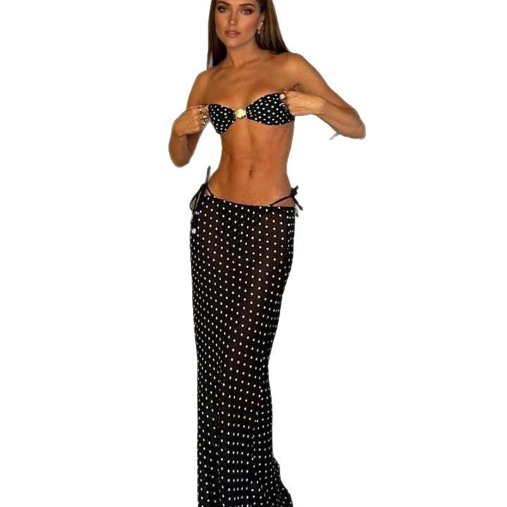 Damen Bandeau-Bikini mit modischer Schnittführung Drune