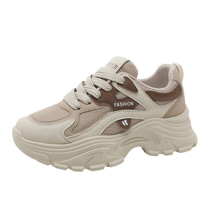 Damen modische Chunky Sneakers mit atmungsaktiver Mesh-Oberfläche und komfortabler Dämpfung Drune