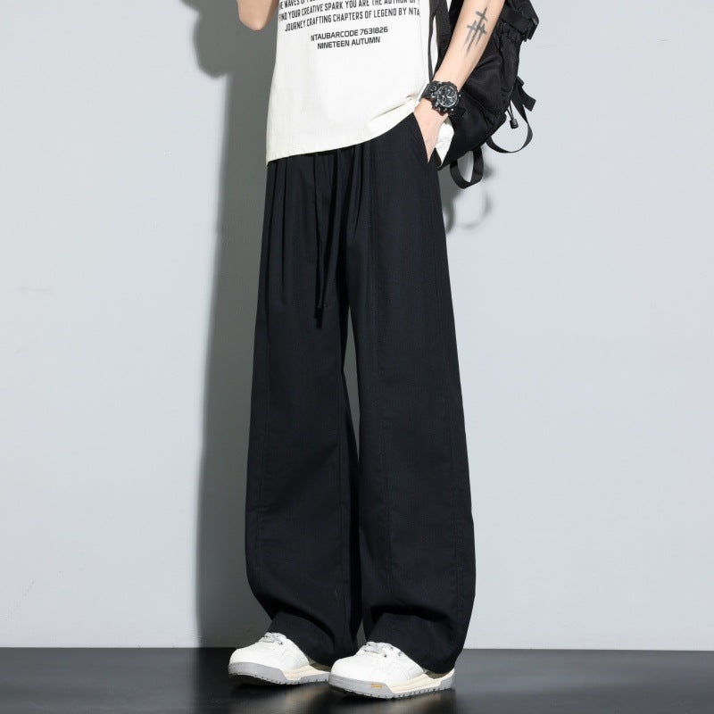 Damen Weite Lagen-Loungehose mit Cargo-Details & elastischem Tunnelzug Drune