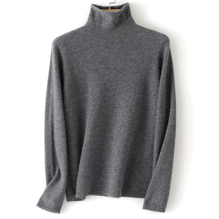 Damen Feinstrick Rollkragenpullover aus Kaschmirmischung leicht oversized Drune