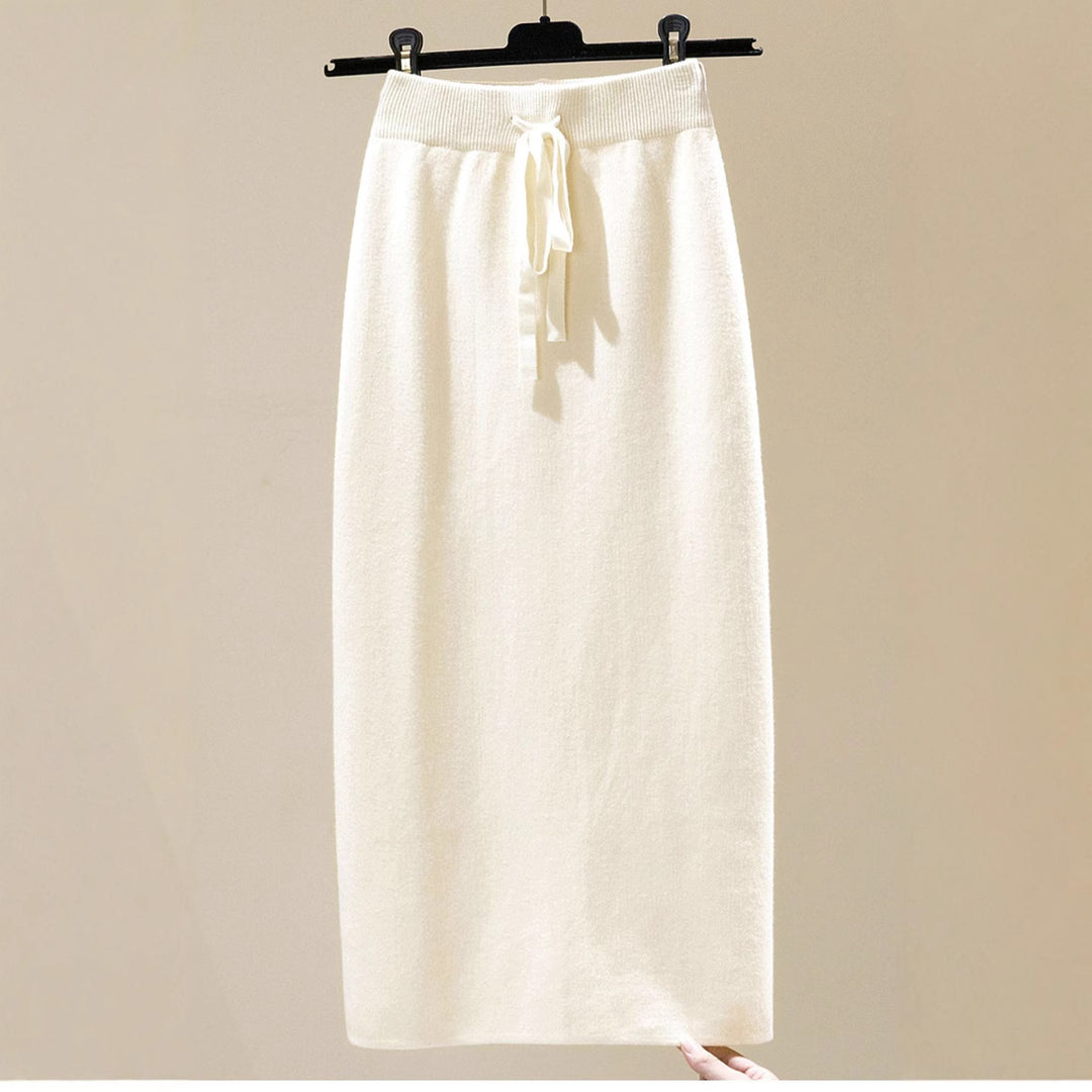 Damen Langer, elastischer Maxirock mit Bundtiefe Drune