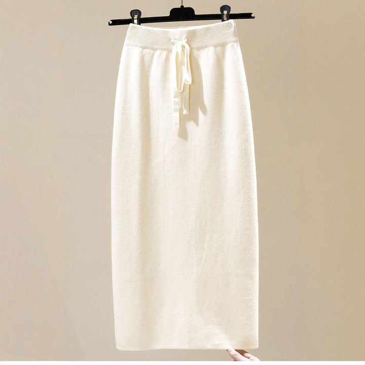Damen Langer, elastischer Maxirock mit Bundtiefe Drune