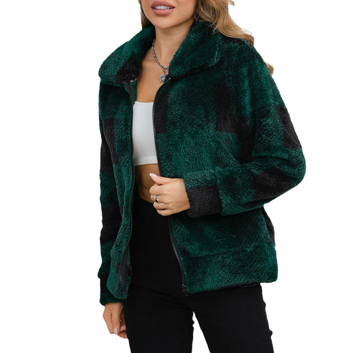 Damen Fleecejacke mit hohem Kragen und Reißverschluss Drune