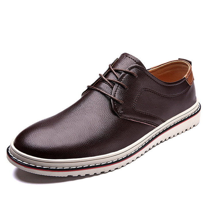 Herren Elegante Freizeit-Schnürschuhe aus hochwertigem Leder Drune