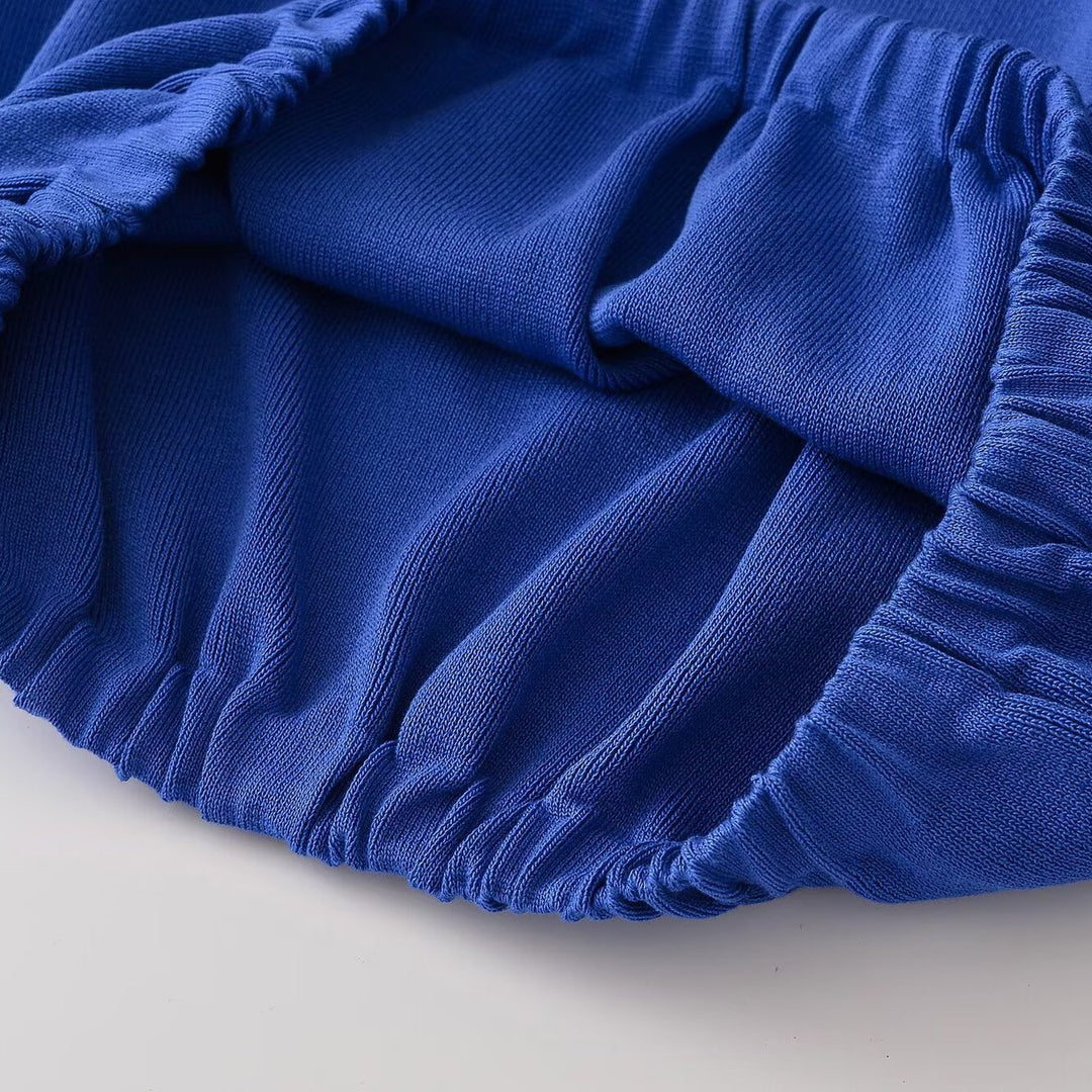 Damen Cropped Oversize-Pullover mit Stehkragen‑V‑Schlitz und gerafftem Saum Drune