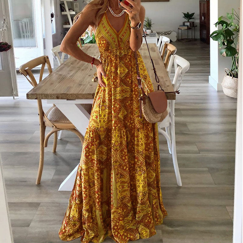 Drune | Boho Ärmelloses Kleid