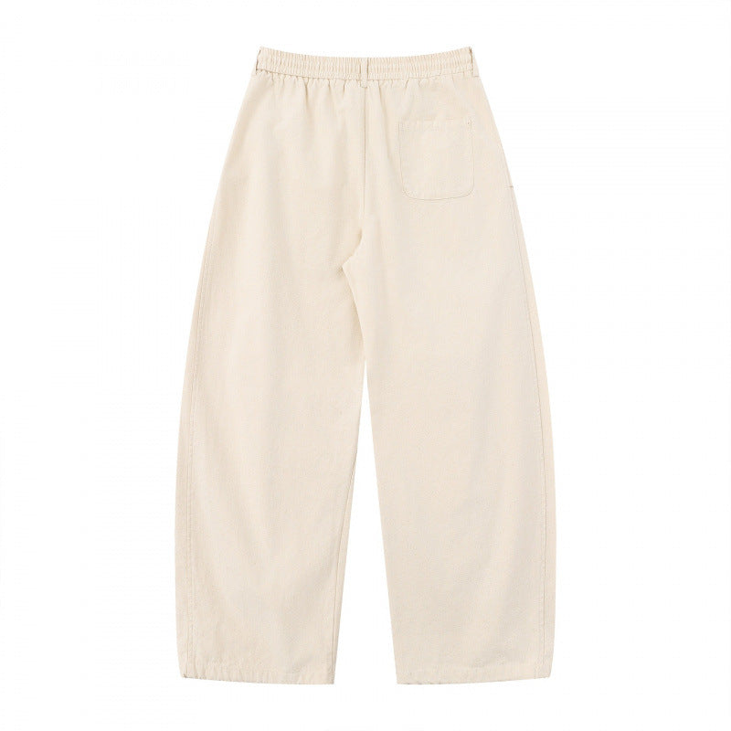 Damen Weite Culotte-Cargo-Hose mit elastischem Bund, Tunnelzug und aufgesetzten Taschen Drune