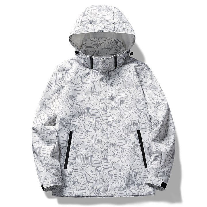 Herren Atmungsaktive Wind- und Wasserabweisende Outdoor-Jacke Drune