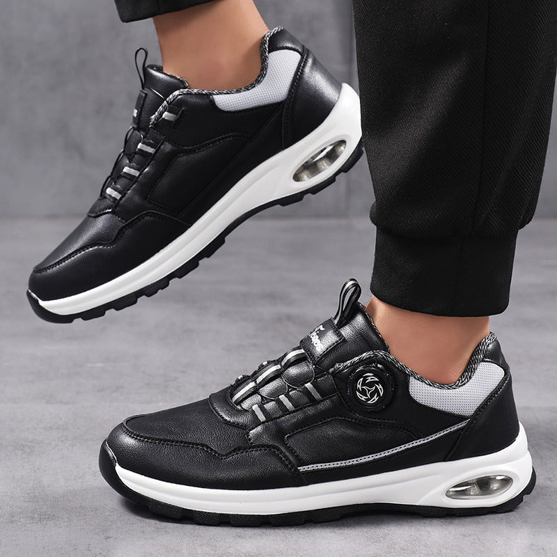 Herren nan sportlicher Freizeit-Sneaker mit Luftkapsel-Fersendämpfung, stufenlosem Klickverschluss und viskoelastischem Fußbett Drune