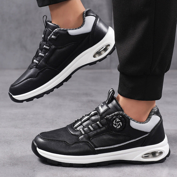 Herren nan sportlicher Freizeit-Sneaker mit Luftkapsel-Fersendämpfung, stufenlosem Klickverschluss und viskoelastischem Fußbett Drune
