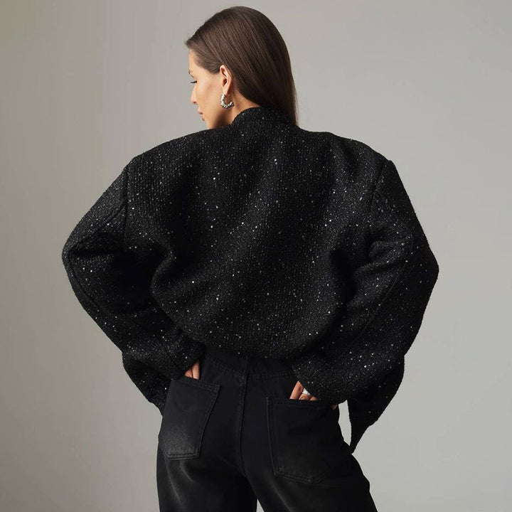 Drune | Strukturierter Bouclé-Jacke - Schick & Minimalistisch - Hakenverschluss - Herbst & Winter Schicht