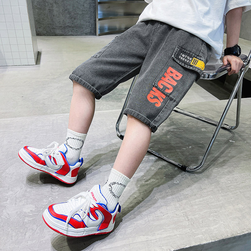 Unisex lässige Cargo-Shorts mit tiefen Taschen Drune