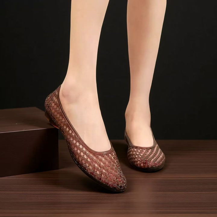Damen Atmungsaktive und bequeme Ballerinas mit filigranem Schnitt Drune