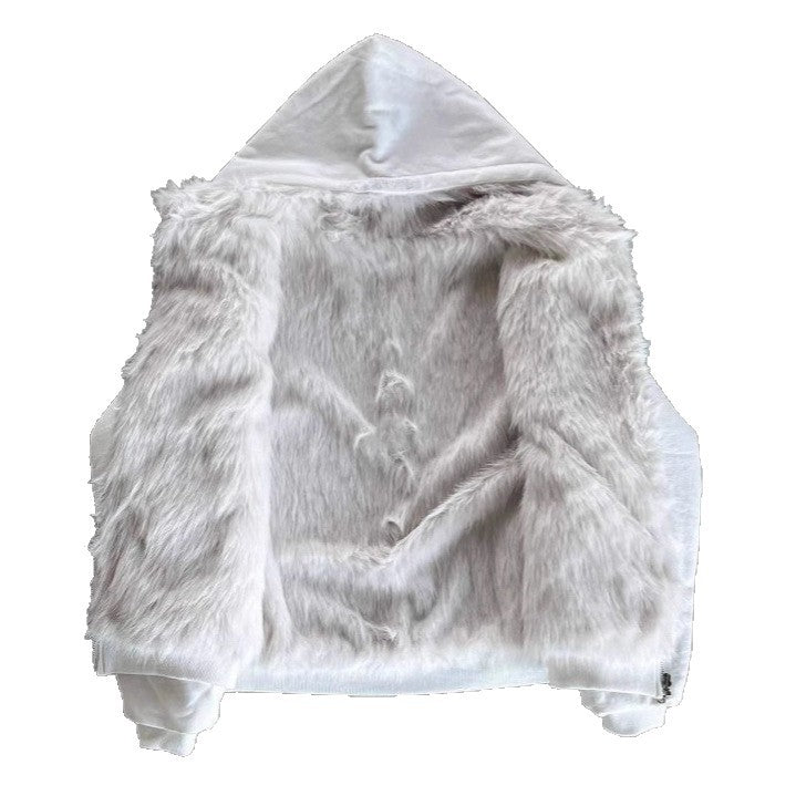 Damen weiche und warme Kapuzenjacke Drune