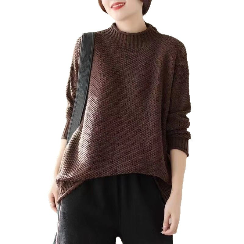 Damen Grobstrickpullover Drune