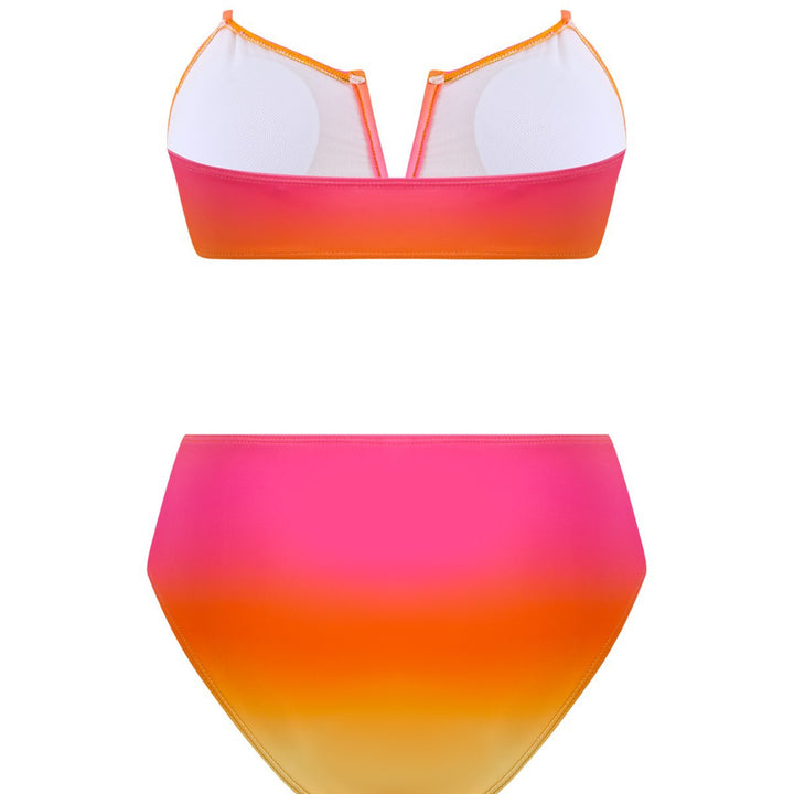 Damen Bandeau-Bikini mit langem Wickelrock Drune