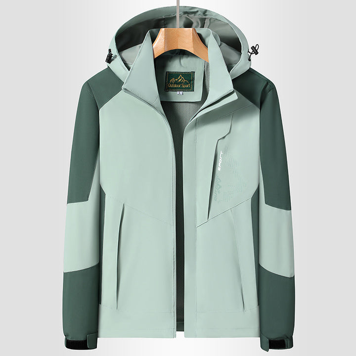 Damen Kapuzen-Softshelljacke wind- und wasserabweisend atmungsaktiv Drune