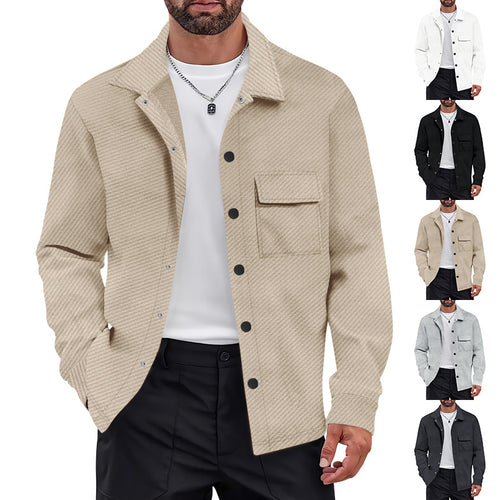 Herren Freizeitjacke mit strukturiertem Design und praktischen Brusttaschen Drune