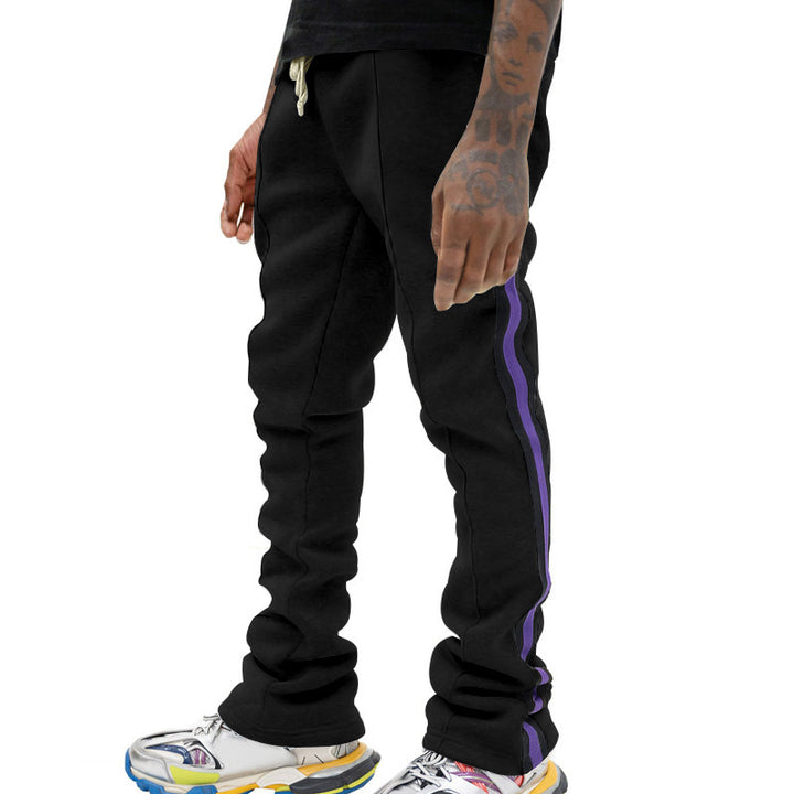 Herren Slim-Fit Jogginghose mit Tunnelzug, markanten Ziernähten & seitlichem Panel Drune