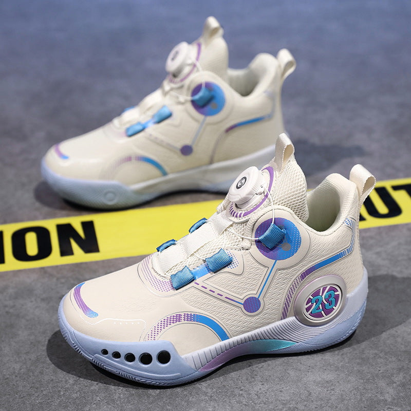 Unisex futuristische High‑Top Basketball‑Sneaker mit Drehverschlusssystem und gepolsterter Wabenzwischensohle Drune
