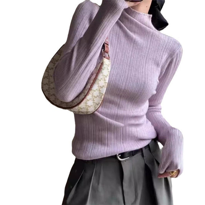 Damen Feinstrickpullover im modernen Schnitt mit hohem Kragen Drune