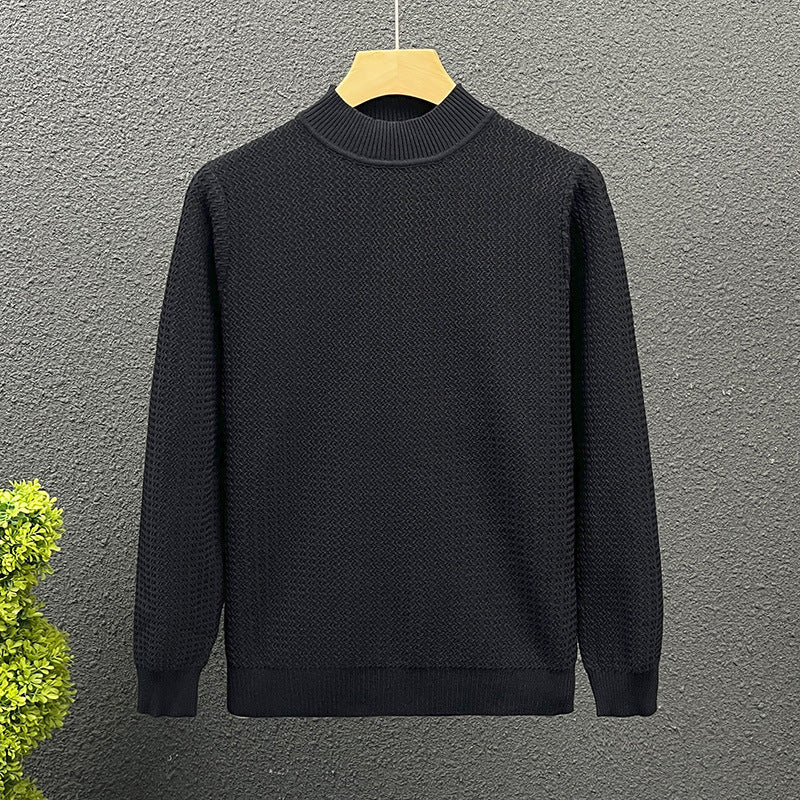 Damen Strukturierter Rollkragenpullover aus feinem Waffelstrick Drune
