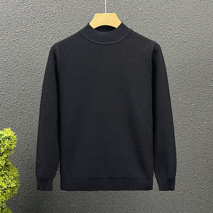 Damen Strukturierter Rollkragenpullover aus feinem Waffelstrick Drune