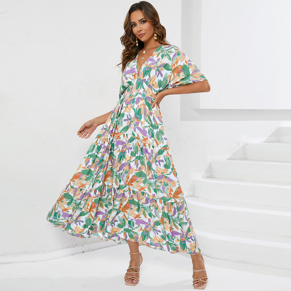 Damen Maxikleid Drune