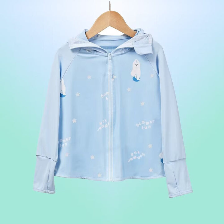 Jungen funktionale UV-Schutzjacke mit Kapuze Drune