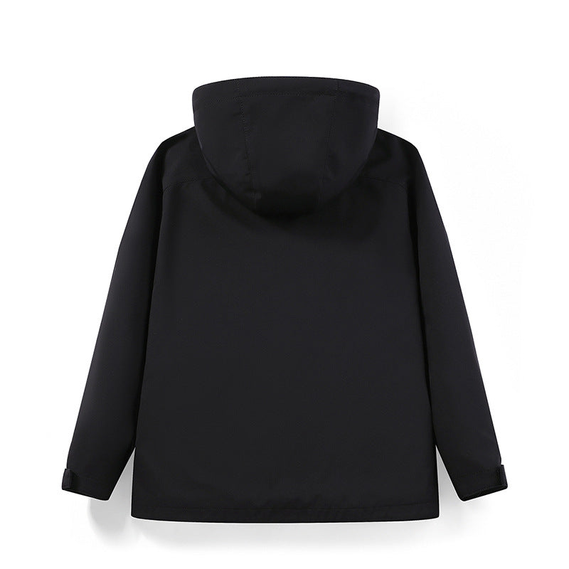 Herren wasserabweisende Field-Jacke mit Kapuze und Multifunktions-Taschen Drune