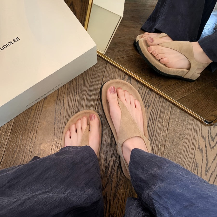Damen Zehentrenner-Sandalen mit ergonomischem Fußbett und stilvollem Design Drune