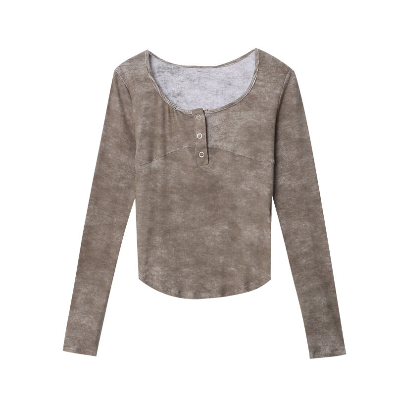 Damen Figurbetonte Bootcut-Jeans mit hohem Bund und seitlichen Schlitzen Drune