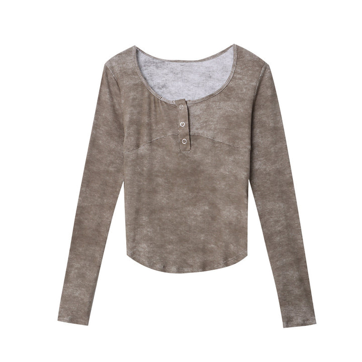 Damen Figurbetonte Bootcut-Jeans mit hohem Bund und seitlichen Schlitzen Drune