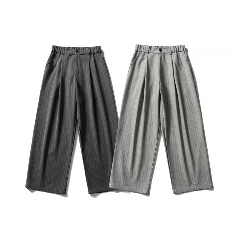 Damen Weite Bundfalten-Hose mit hohem Bund, verkürzter Culotte-Silhouette und elastischem Rückenteil Drune