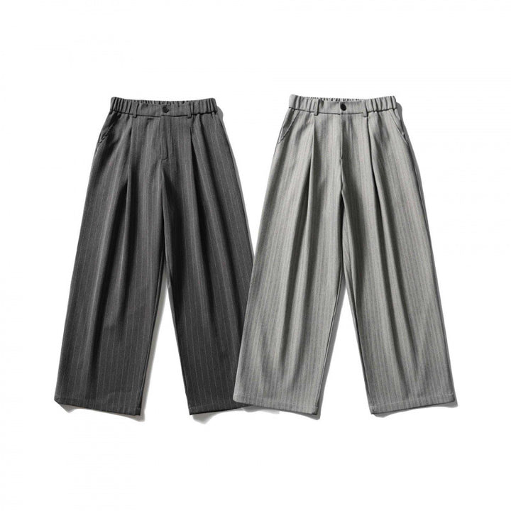 Damen Weite Bundfalten-Hose mit hohem Bund, verkürzter Culotte-Silhouette und elastischem Rückenteil Drune