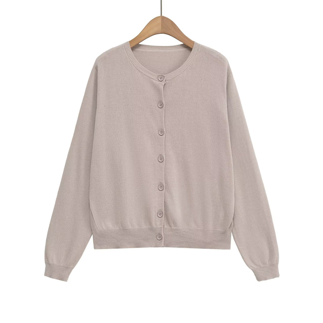 Damen Strickjacke mit feiner Textur und modischem Knopfverschluss Drune