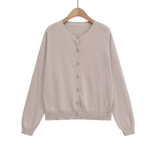 Damen Strickjacke mit feiner Textur und modischem Knopfverschluss Drune