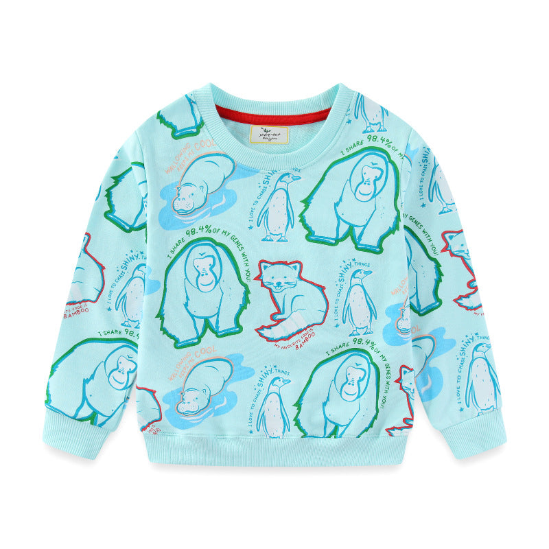 Jungen Sweatshirt mit tierischem Motiv Drune