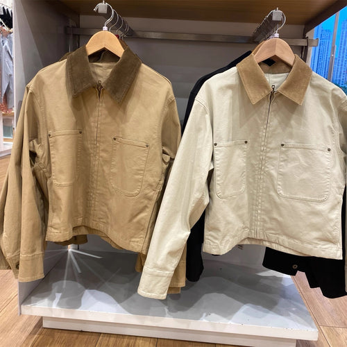 Damen Trendige Arbeitsjacke mit praktischen Brusttaschen Drune