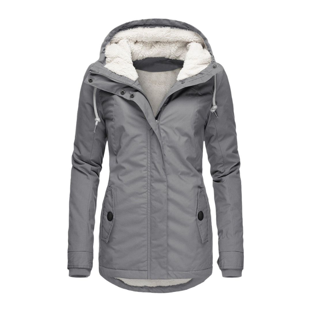 Damen warme Outdoor-Jacke mit kuscheligem Futter Drune