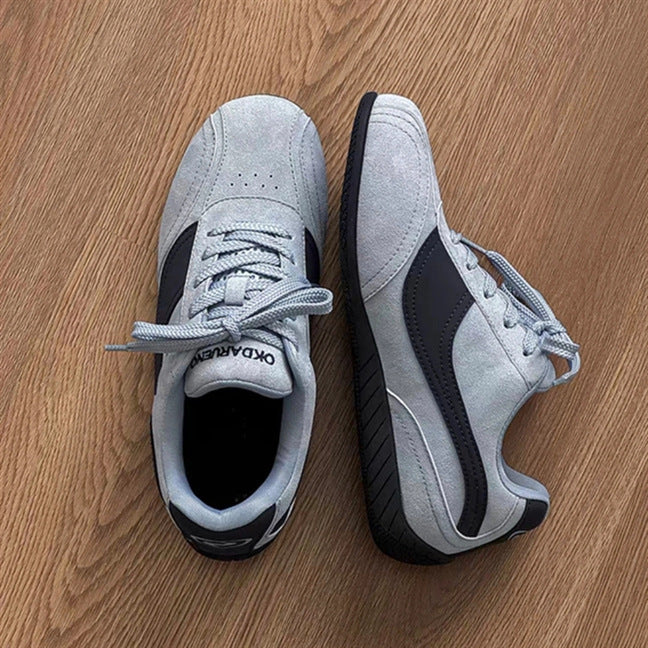 Damen Komfortable Sneakers mit atmungsaktiver Wildleder-Oberfläche und rutschfester Sohle Drune