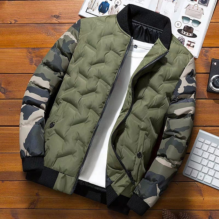Herren Modische Übergangsjacke im Camouflage-Stil Drune