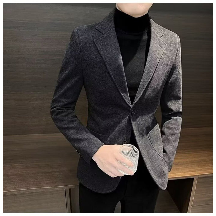 Herren Eleganter Blazer mit schmalem Schnitt Drune