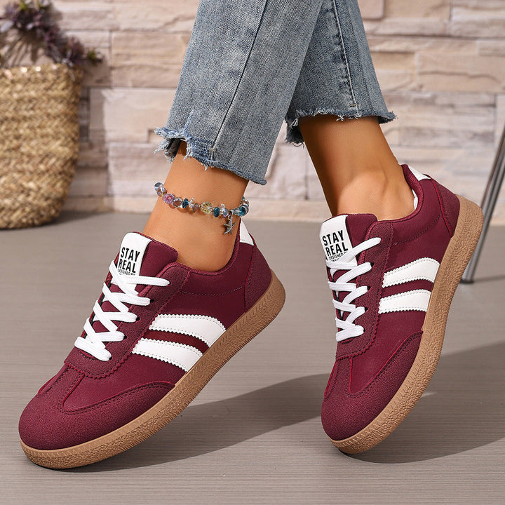 Damen Urbanes Lifestyle-Sneaker mit sportlichem Obermaterial und rutschfester Sohle Drune