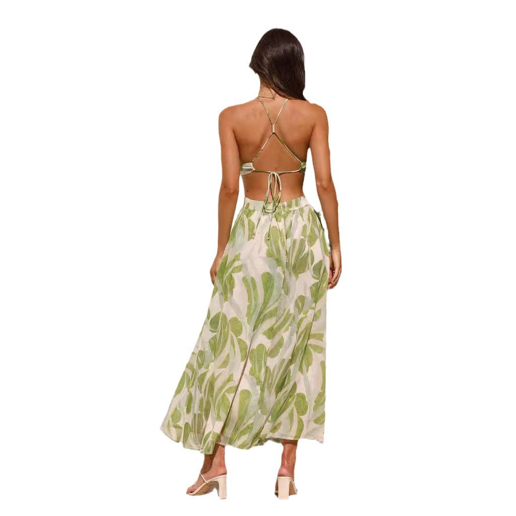 Damen Luftiges Maxikleid mit floralem Design Drune