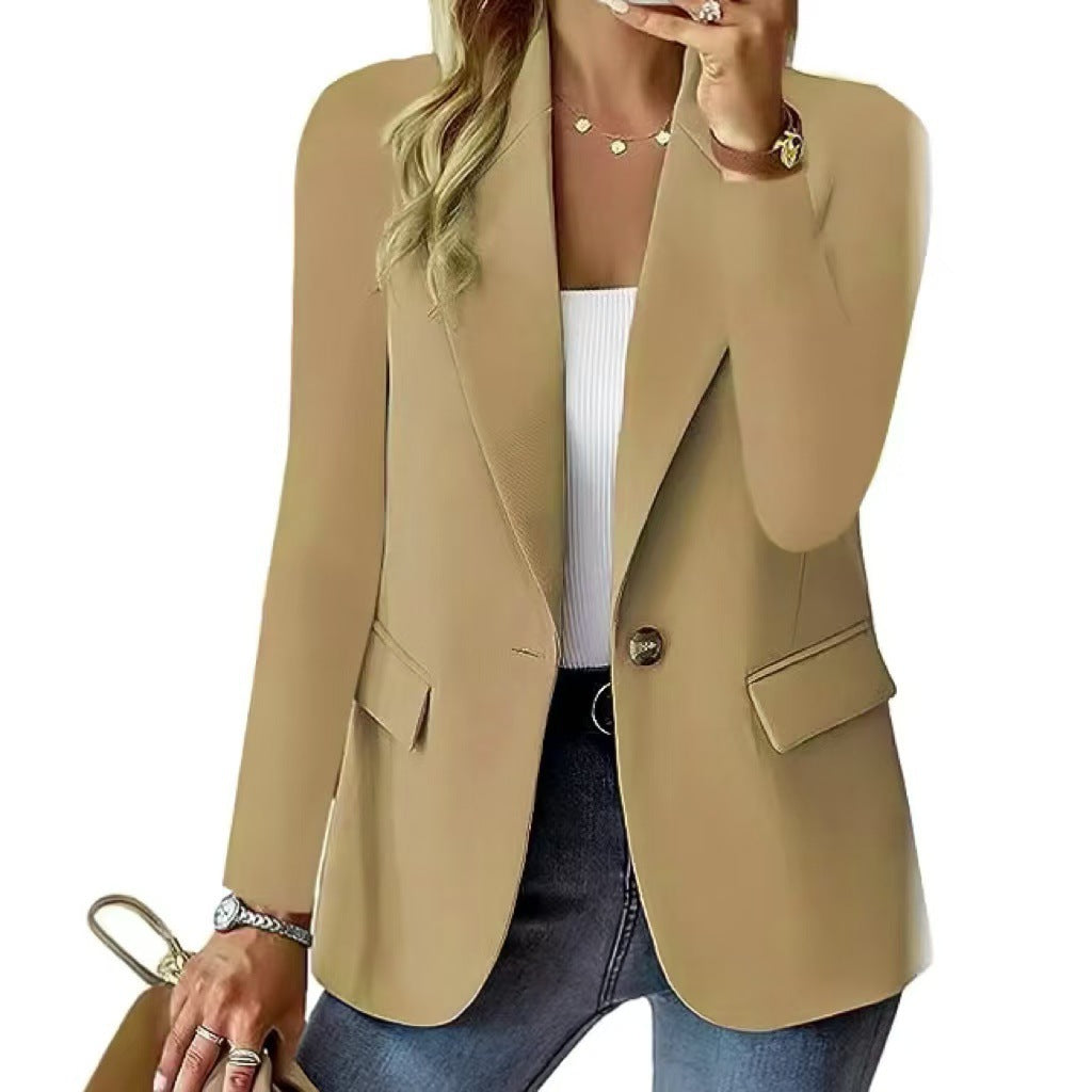 Damen Eleganter Blazer mit klassischem Schnitt und Taschen Drune