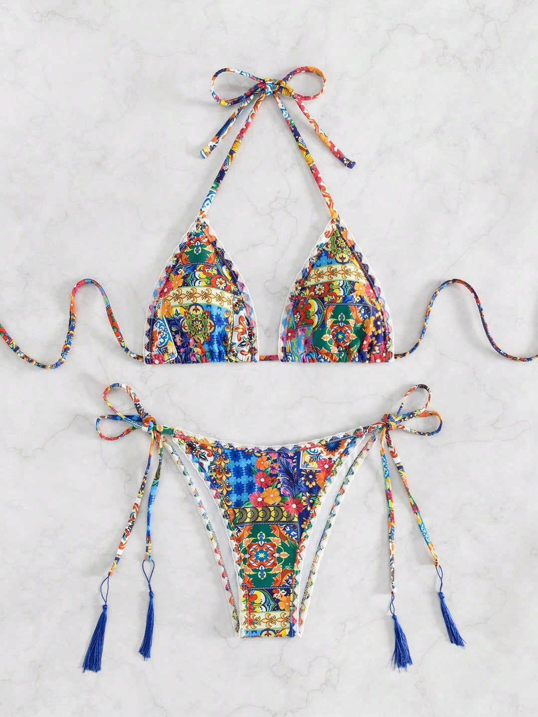 Damen Bikiniunterteil mit eleganten Quastendetails Drune